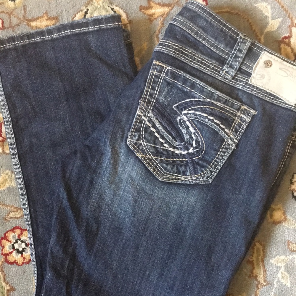 Silver Jeans Plus Size Twisted Capri Ankle Jean size W 32